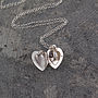 Heart Locket Sterling Silver Necklace With Pearl, thumbnail 8 of 11