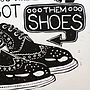 Shoe Hustle Linocut Print, thumbnail 3 of 3