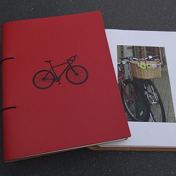 Personalised Leather Bicycle Journal, 8 of 10