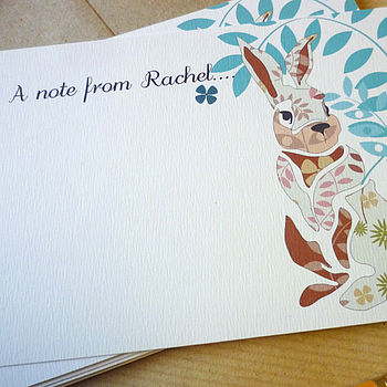 Personalised Bunny Notecards, 8 of 8