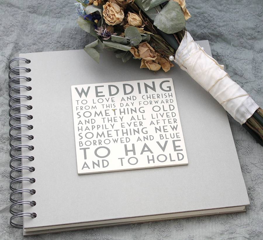 Wedding Album Memory Book By Posh Totty Designs Interiors   Original Wedding Album Memory Book 