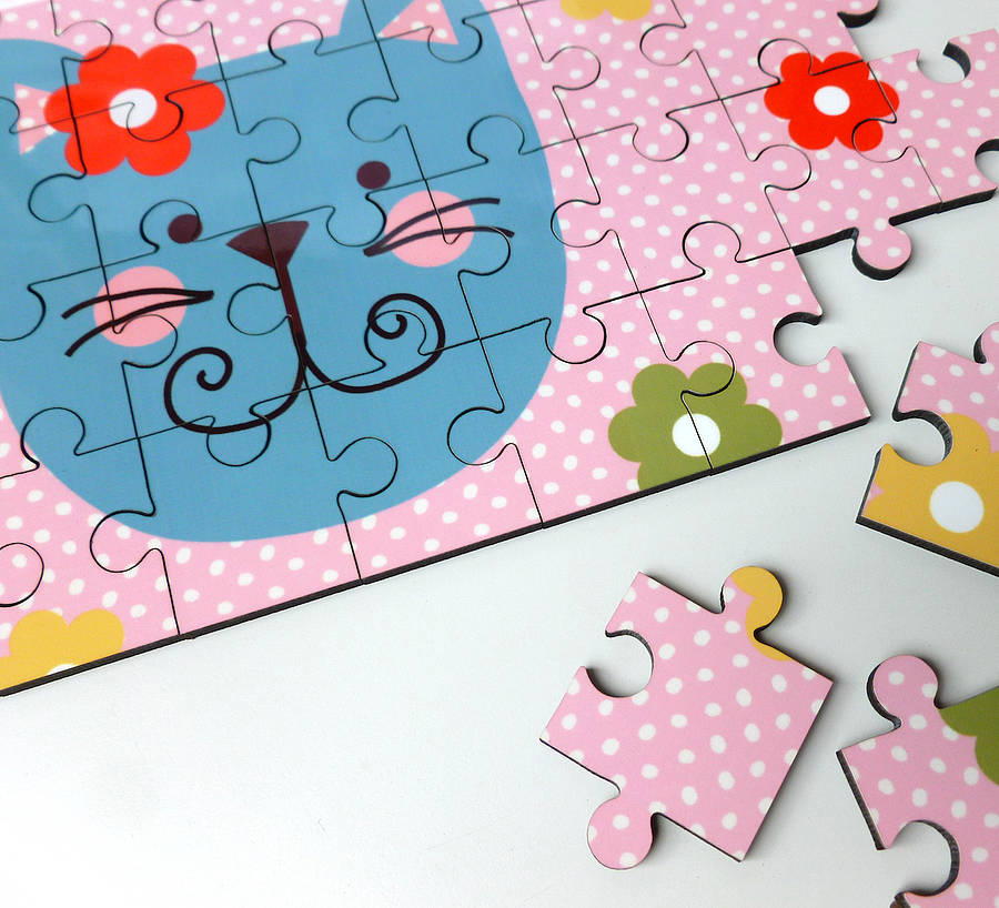 Girls Personalised Wooden Jigsaw Puzzle By TillieMint