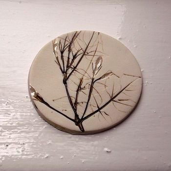Handmade Coasters With Flowers And Leaves, 4 of 6