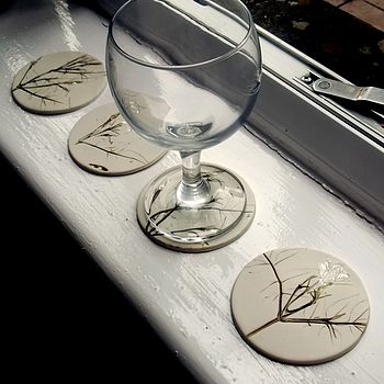 Handmade Coasters With Flowers And Leaves, 6 of 6