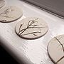 Handmade Coasters With Flowers And Leaves, thumbnail 1 of 6