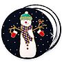 ''Christmas Snowmen'' Stocking Filler Mirror, thumbnail 1 of 6