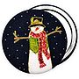 ''Christmas Snowmen'' Stocking Filler Mirror, thumbnail 3 of 6