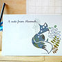 A Set Of 12 Personalised Fox Notecards, thumbnail 1 of 8