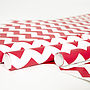 Recycled Red Chevron White Wrapping Paper, thumbnail 9 of 10