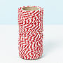 Recycled Red Chevron White Wrapping Paper, thumbnail 3 of 10