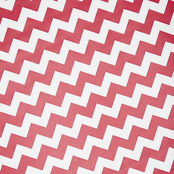 Recycled Red Chevron White Wrapping Paper, 10 of 10