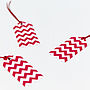 Recycled Red Chevron White Wrapping Paper, thumbnail 8 of 10