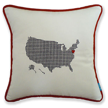 Embroidered Countries Cushions, 3 of 8