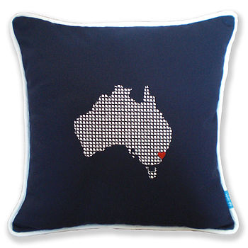 Embroidered Countries Cushions, 7 of 8