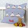 Personalised Knitted Boats Cushion, thumbnail 4 of 4