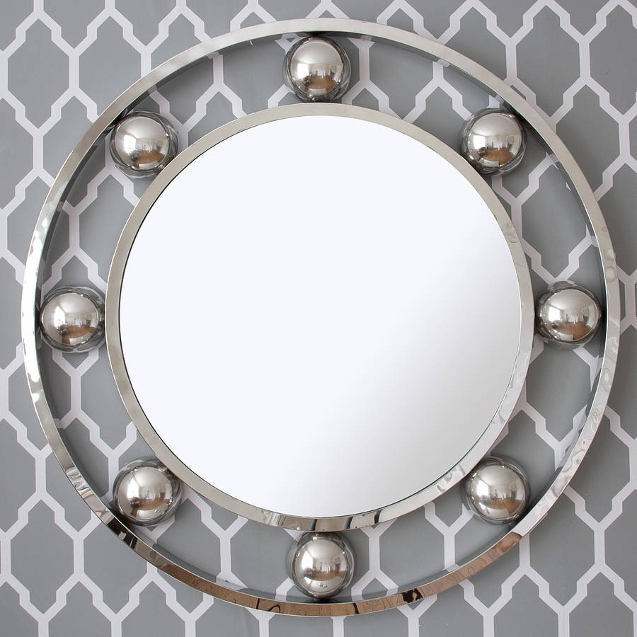 sale: was £680 now £588 terano chrome sphere mirror by decorative ...