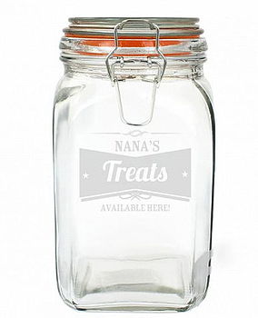 Peronalised Retro Label Kilner Glass Jar, 2 of 3