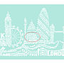 London Skyline Typography Print, thumbnail 10 of 10