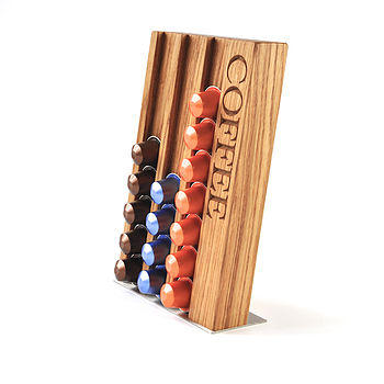 Personalised Oak Coffee Pod Rack, 7 of 12