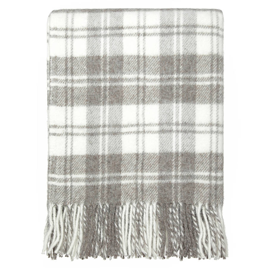 wool check blanket by dreamwool blanket co. | notonthehighstreet.com