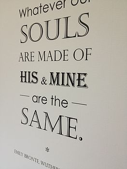 Wuthering Heights Quote Print, 2 of 3
