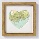  malta  and gozo map heart print honeymoon gift  by bombus 