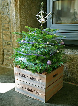 Personalised Christmas Tree Planter Crate, 3 of 5