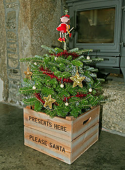 Personalised Christmas Tree Planter Crate, 4 of 5