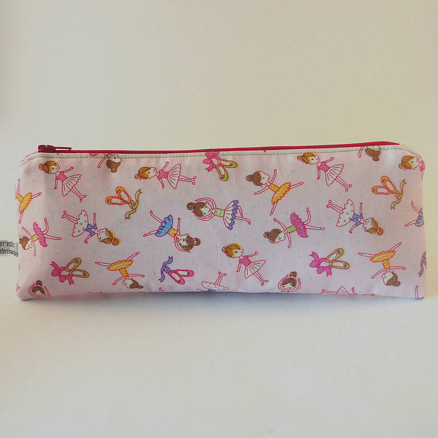 children's ballerina pencil case by cherish handmade ...