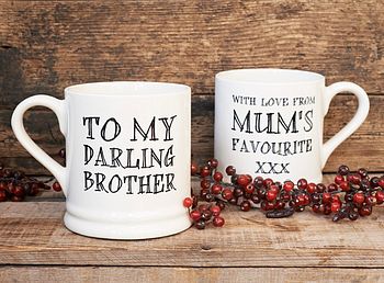 'Darling Brother' or 'Darling Sister' Mug, 2 of 2