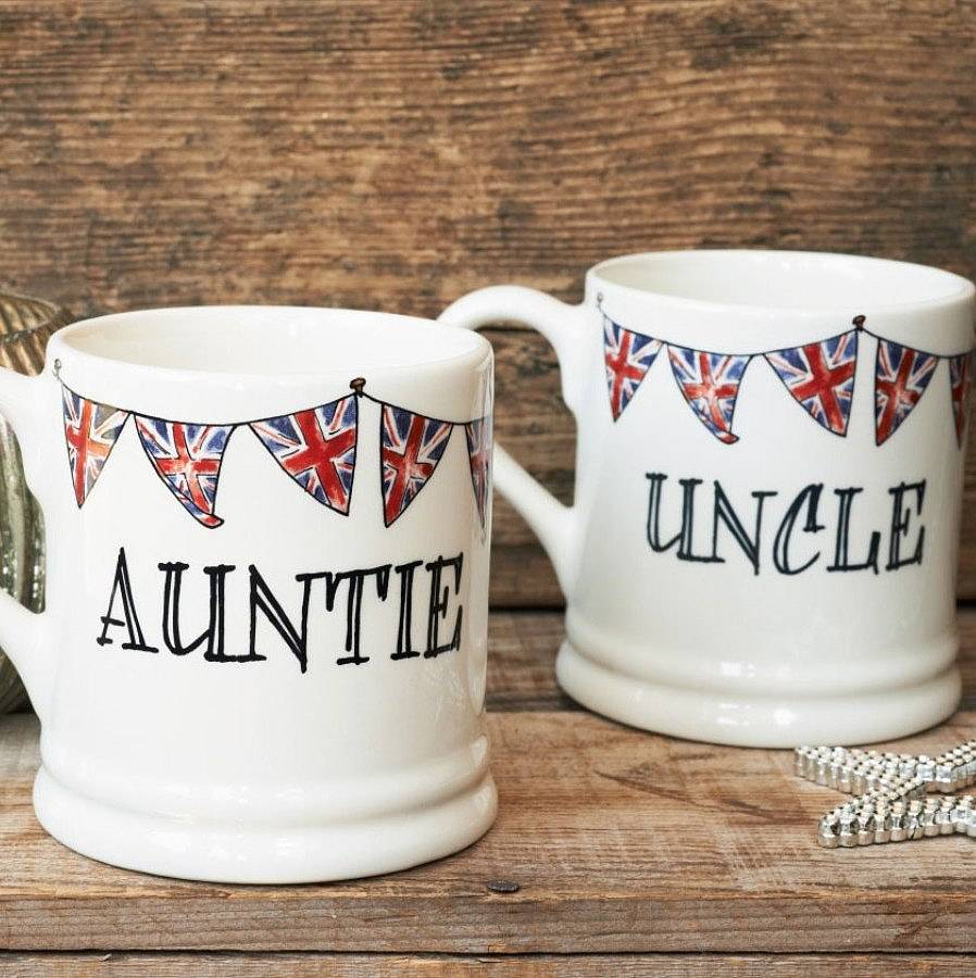 Auntie Present Birthday Christmas Auntie and Uncle Perfect Gift Mugs