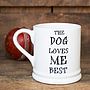 'The Dog Or Cat Loves Me Best' Mug, thumbnail 2 of 4