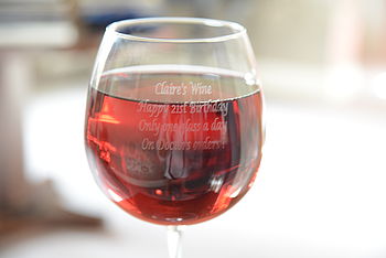 Personalised Giant Wine Glass, 5 of 5