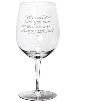Personalised Giant Wine Glass, 3 of 5