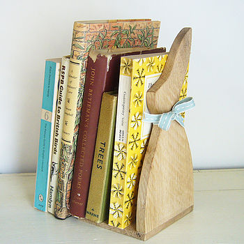Pair Of Oak Bunny Bookends, 2 of 3
