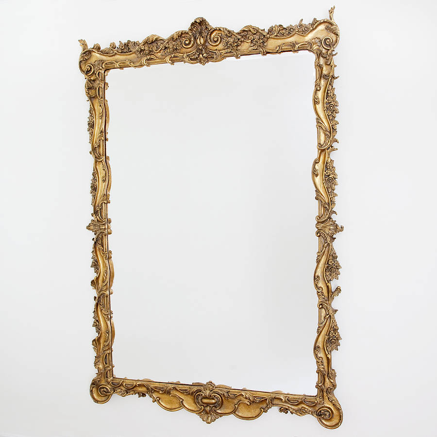 stunning large ornate gold mirror by decorative mirrors online