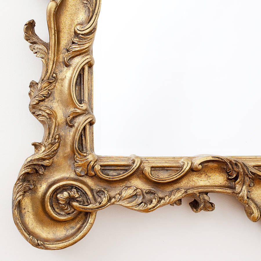 stunning large ornate gold mirror by decorative mirrors ...