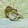 Personalised Silver Plated Vintage Map Cufflinks, thumbnail 1 of 1