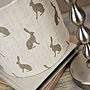 Olive Hares Handmade Lampshade, thumbnail 1 of 2