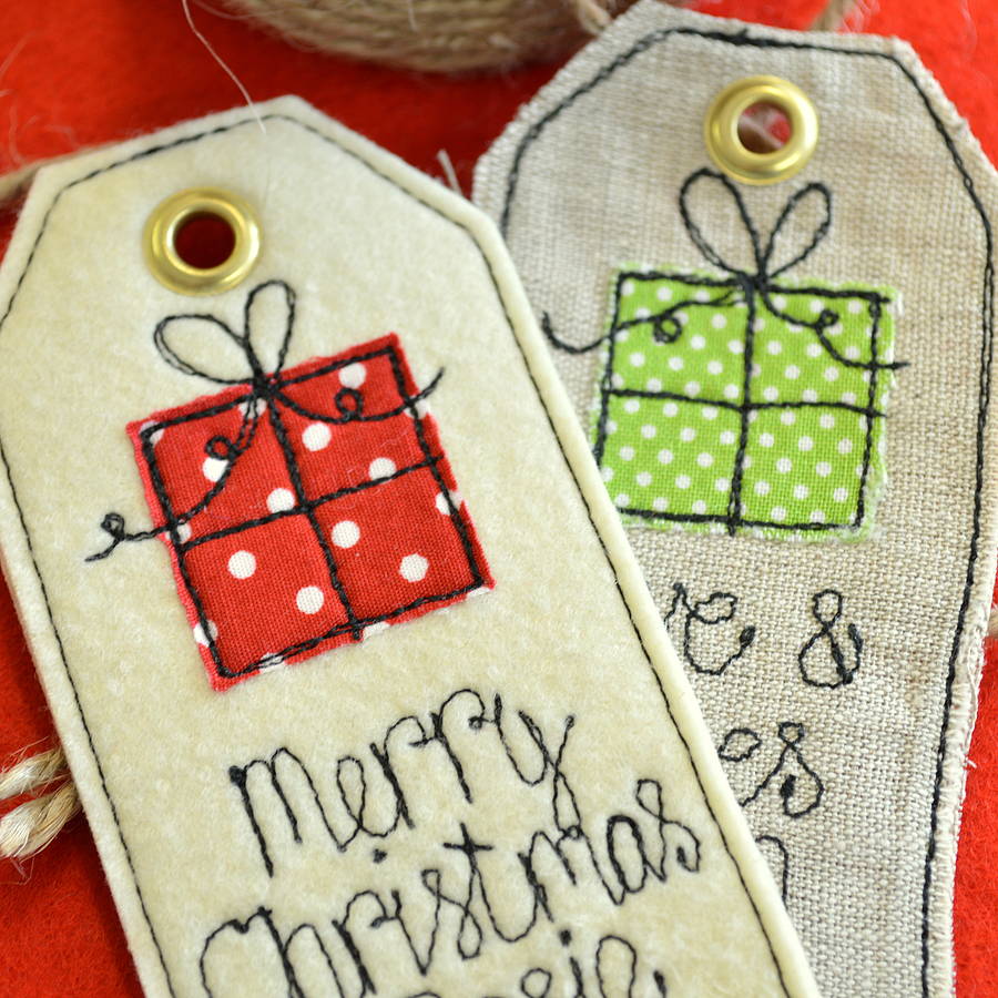 Personalised Birthday/Christmas Gift Tag By Sew Very English | notonthehighstreet.com