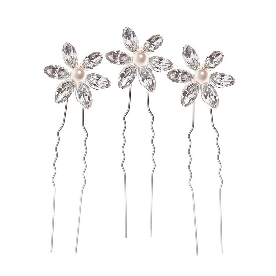 sienna wedding hair pins by vivien j | notonthehighstreet.com