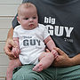 Personalised Big And Little Guy Bodysuit Set, thumbnail 2 of 6