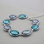 Silver Bracelet With Murano Glass Ovals, thumbnail 9 of 9