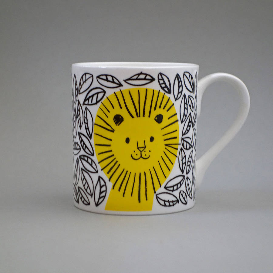 Lion Mug By Lisa Jones Studio