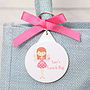 Personalised Fairy Key Ring Jute Gift Bag, thumbnail 3 of 5