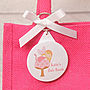 Personalised Fairy Key Ring Jute Gift Bag, thumbnail 4 of 5