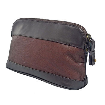 Personalised Corporate Gift Leather Wash Bag, 2 of 4