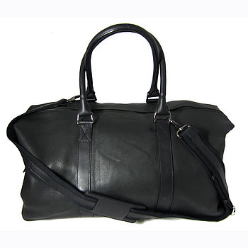 Personalised Corporate Gift Leather Weekend Bag, 7 of 9