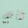 Sterling Silver Rabbit Earrings, thumbnail 5 of 12