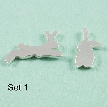 Sterling Silver Rabbit Earrings, 4 of 12